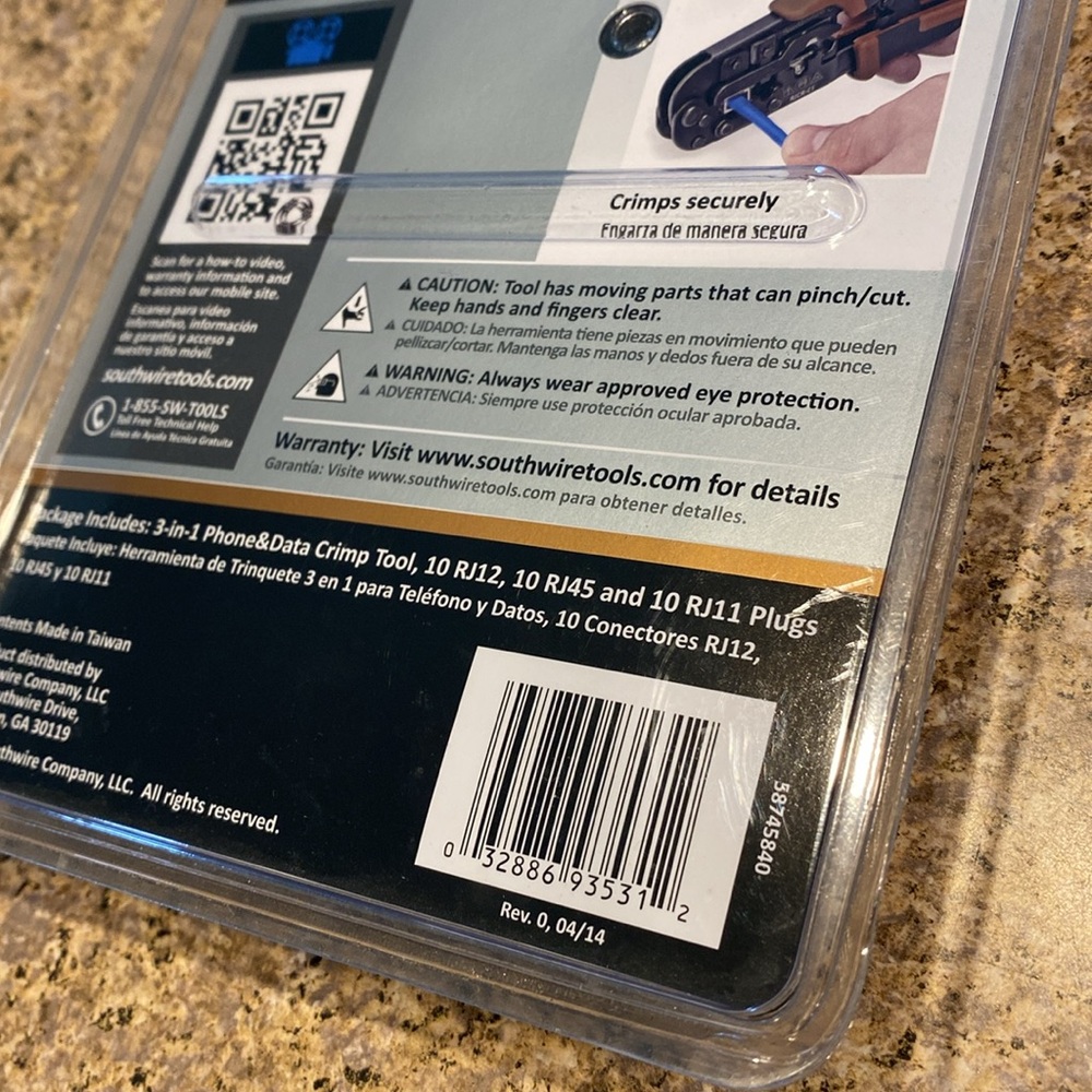 NIP Southwire Ratcheting Phone & Data Crimp Tool RJCR-T1 - Picture 10 of 11